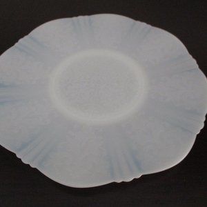Macbeth Evans American Sweetheart White Opalescent Glass Platter